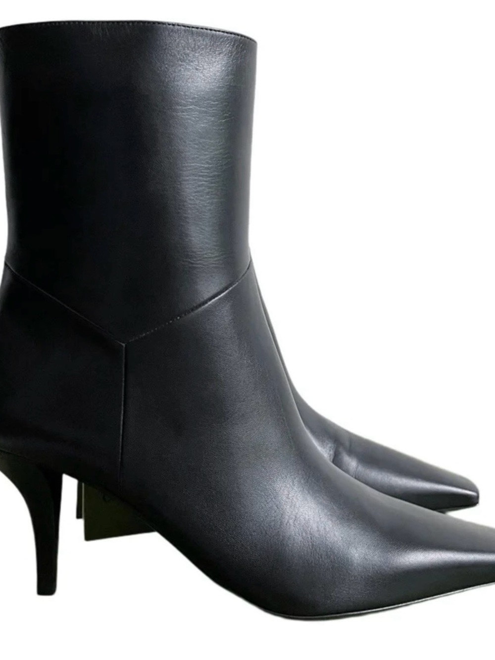 Gucci Blondie 55mm Black Leather Ankle Boots โ Size 40.5 โ NEW with Box
